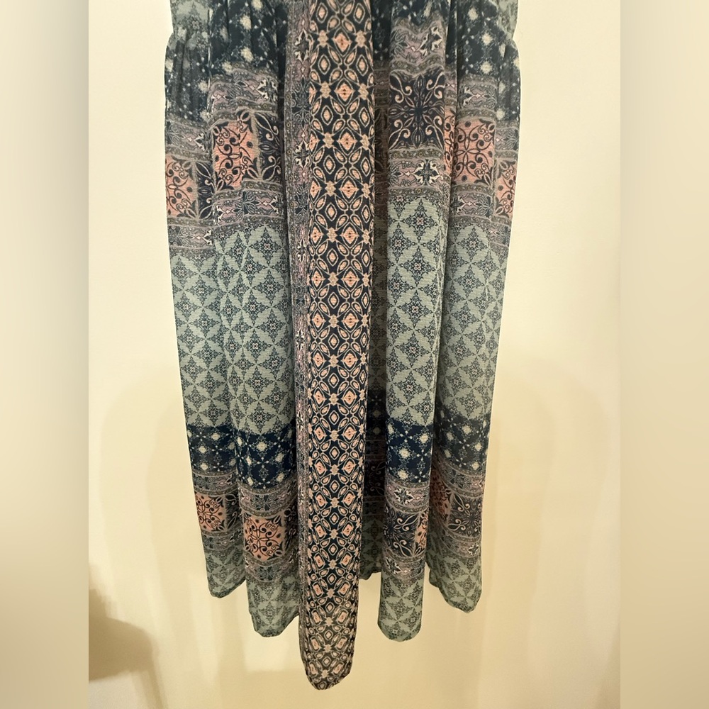Mason & Belle Maxi Patchwork Design Boho‎ Dress - Size L - Picture 4 of 10
